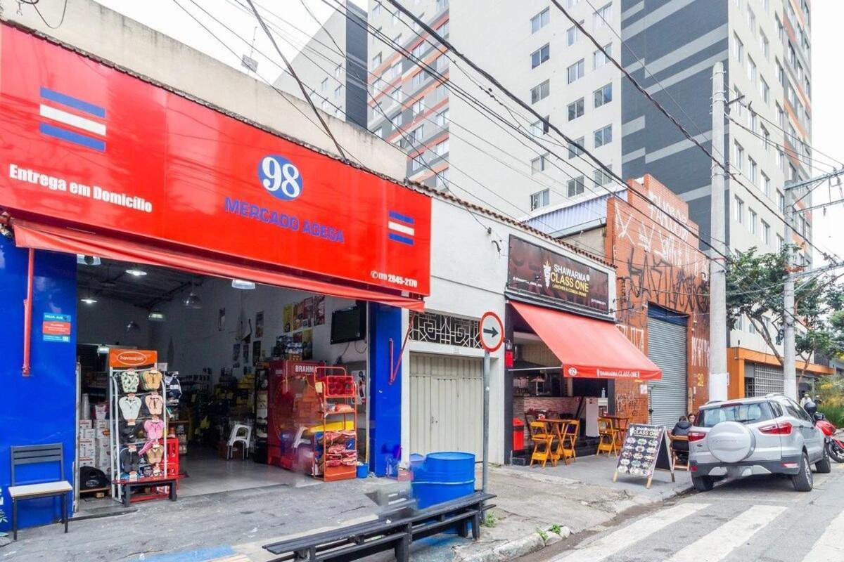 Aconchegante Studio No Bras Com Piscina/Metro Bras サンパウロ エクステリア 写真